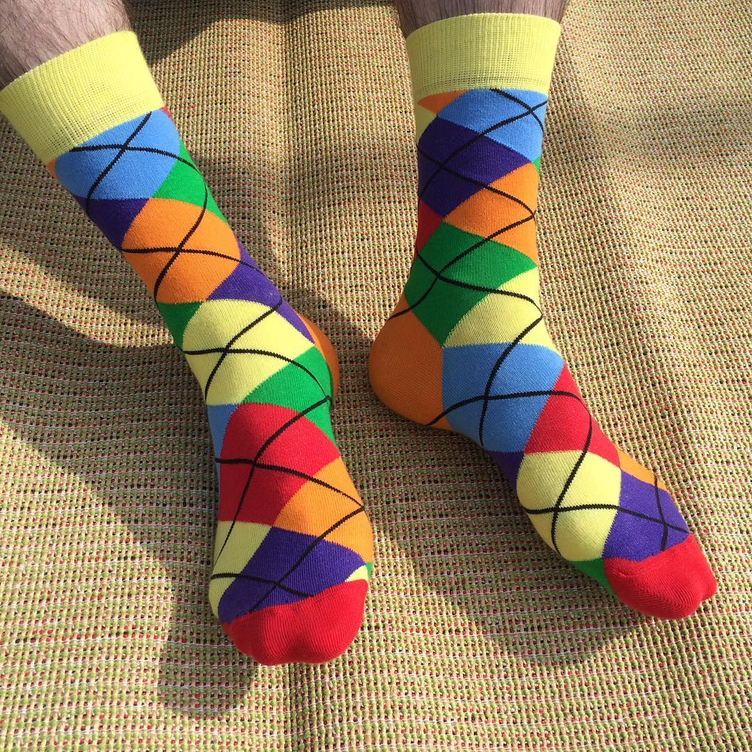 Цветные носки JNRB Ромбические